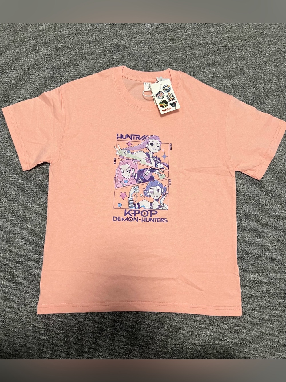 Girl’s KPOP Demon Hunters Peach Pink Tee